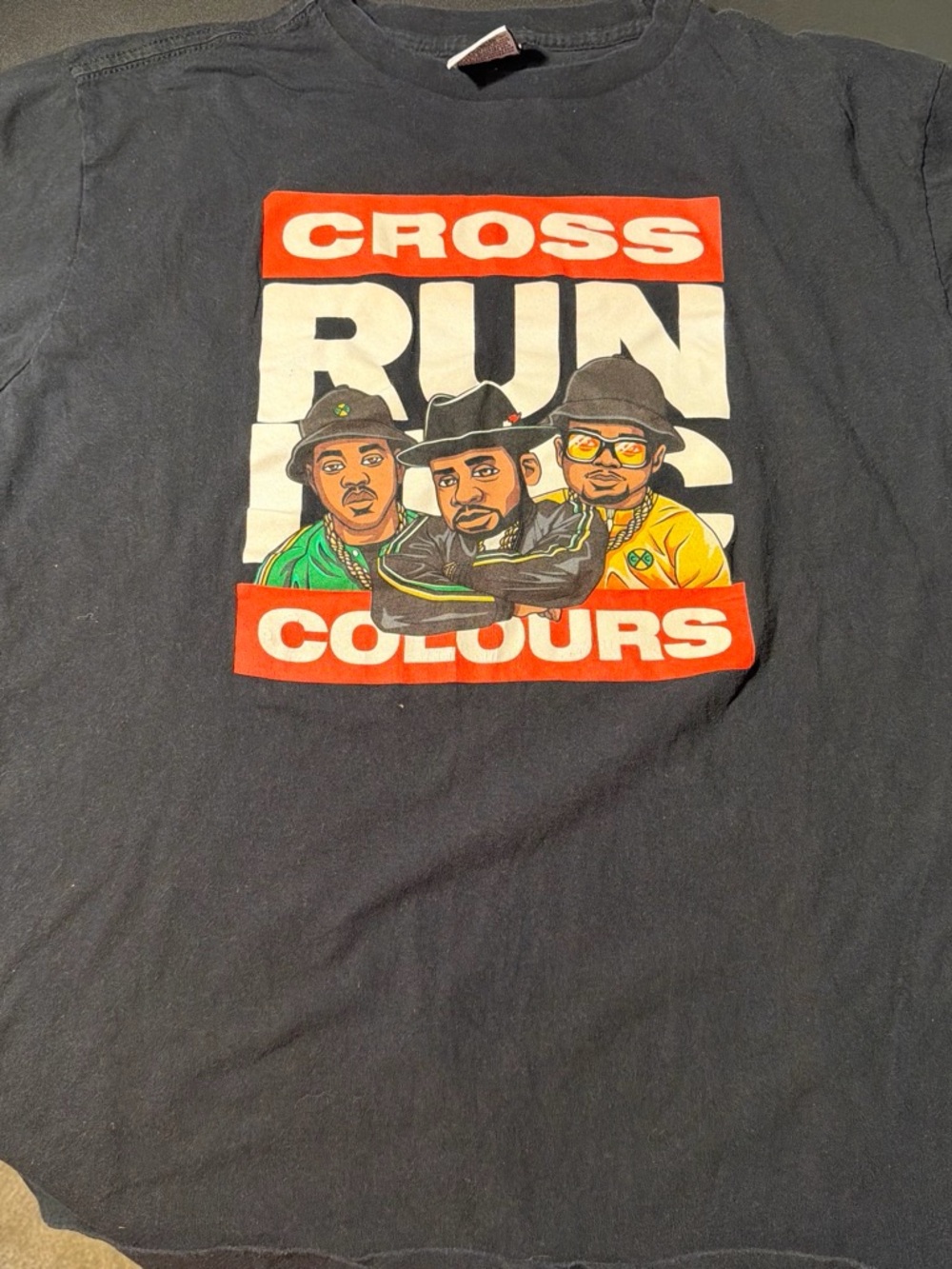 Cross Colours Run Graphic Tee - Black
